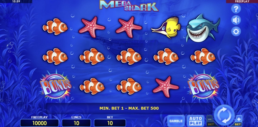 Mega Shark Free Play in Demo Mode