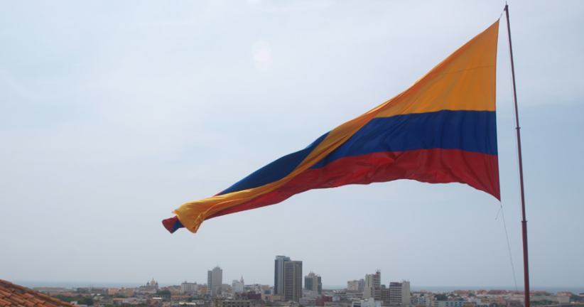 Colombia's national flag.