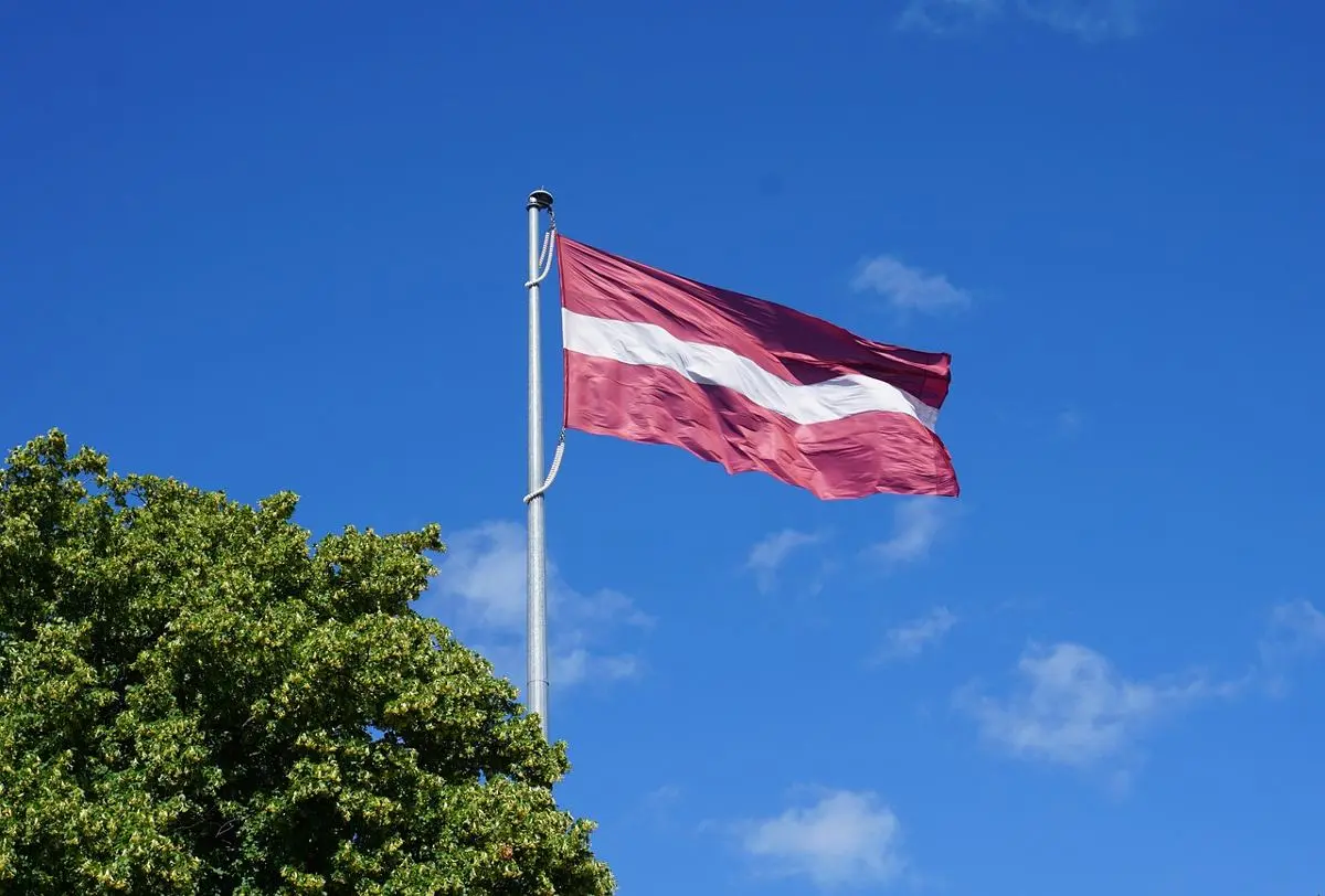 latvia-flag-waving-in-the-air