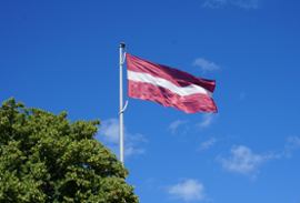 latvia-flag-waving-in-the-air