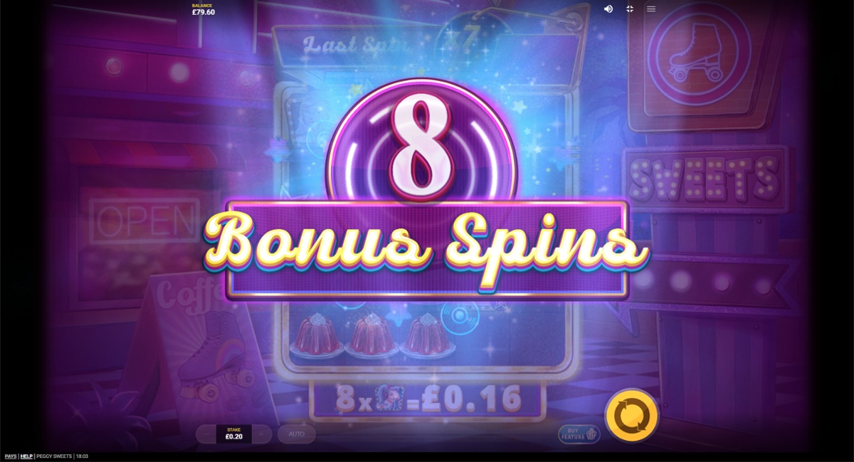 Peggy Sweets - extra Free Spins