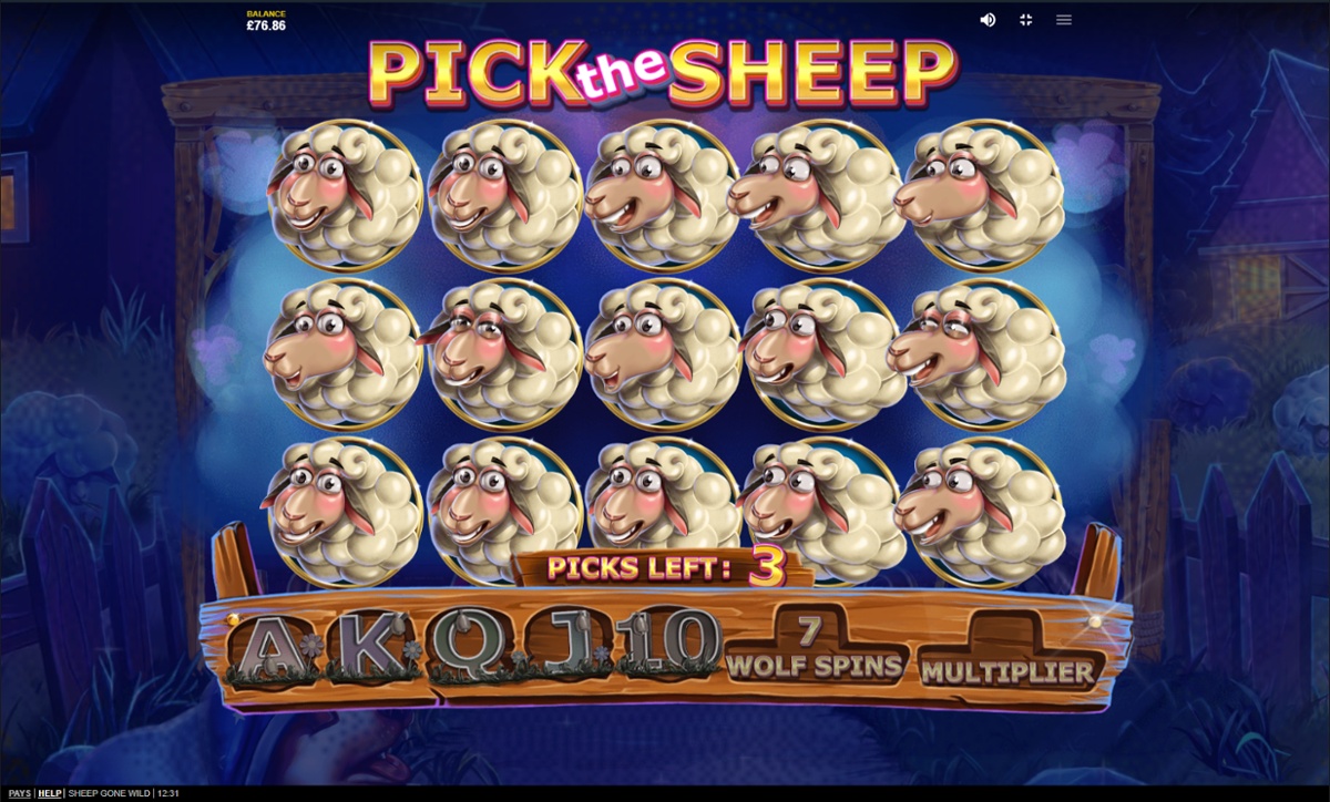 Sheep Gone Wild & Free Spins bonus