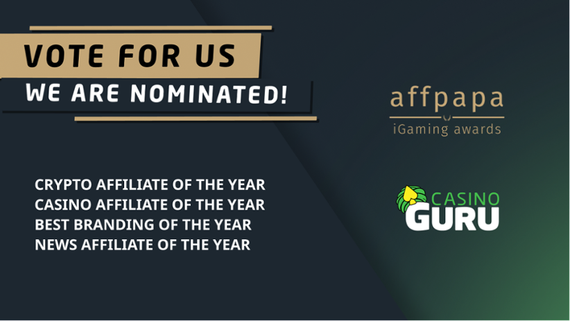 Casino Guru's AffPapa nominations.
