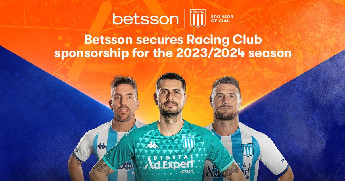 Argentina - Betsson brand to appear on shirts of Racing Club de Avellaneda  G3 Newswire SPORTS BETTING