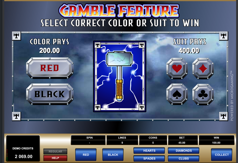 Gamble feature