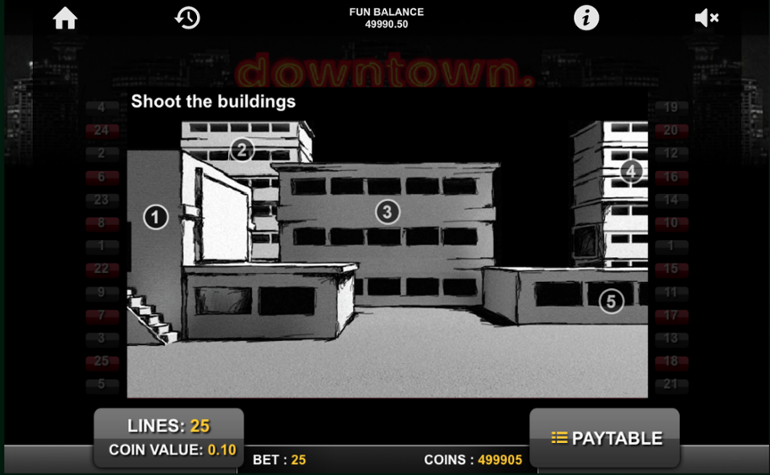 Downtown Free Play In Demo Mode And Game Review