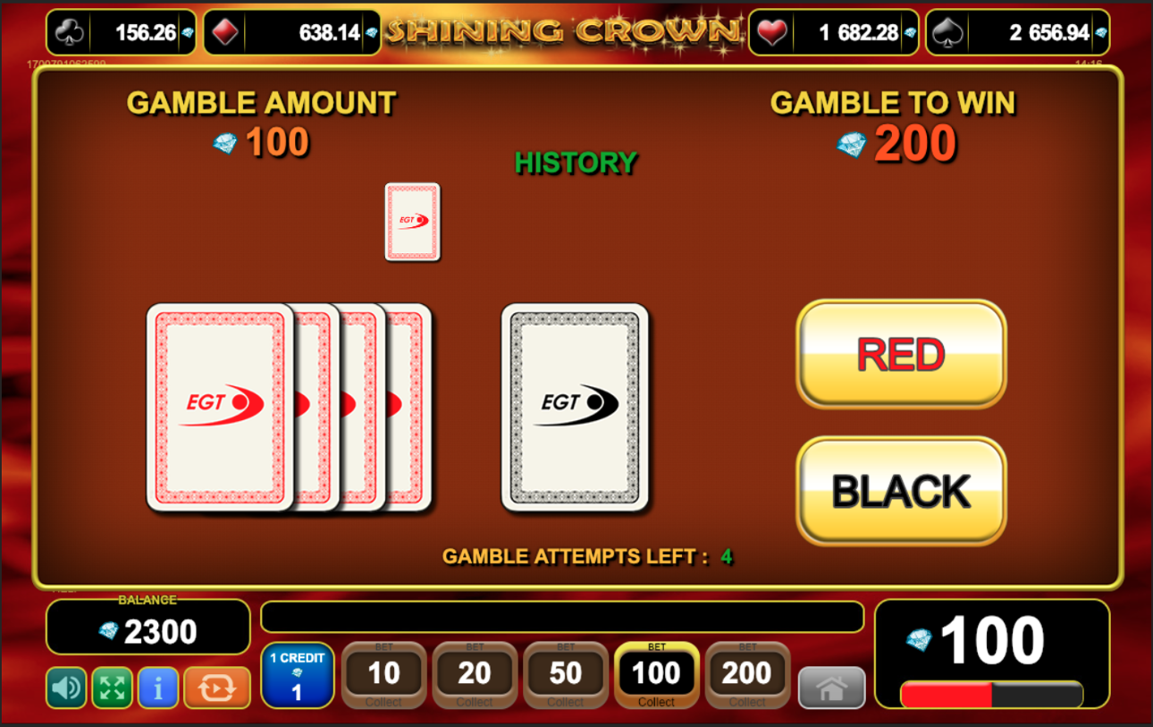 Shining Crown gamble function