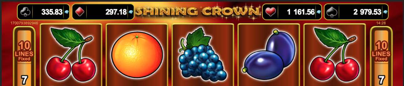 Jackpots in Shining Crown