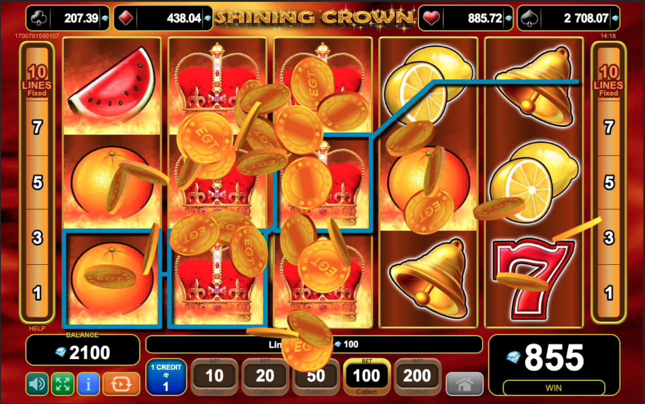Shining Crown Demo Play Free Slot Game