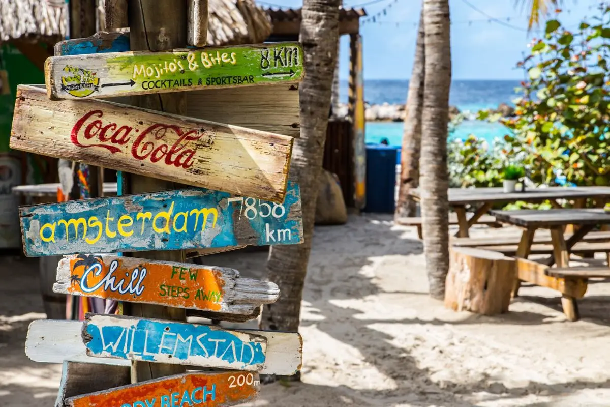 Curacao street signs