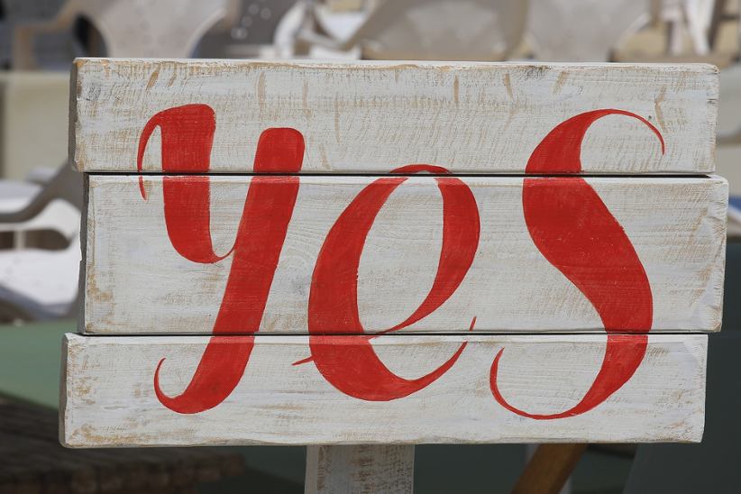 wooden-sign-with-word-yes