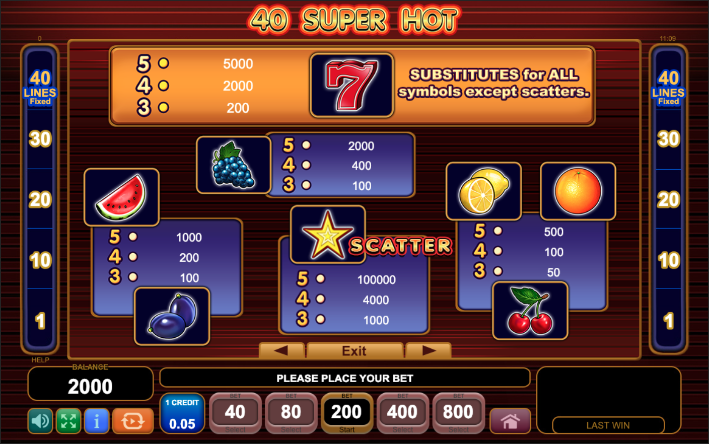 40 super hot free slot 40 super hot free slot
