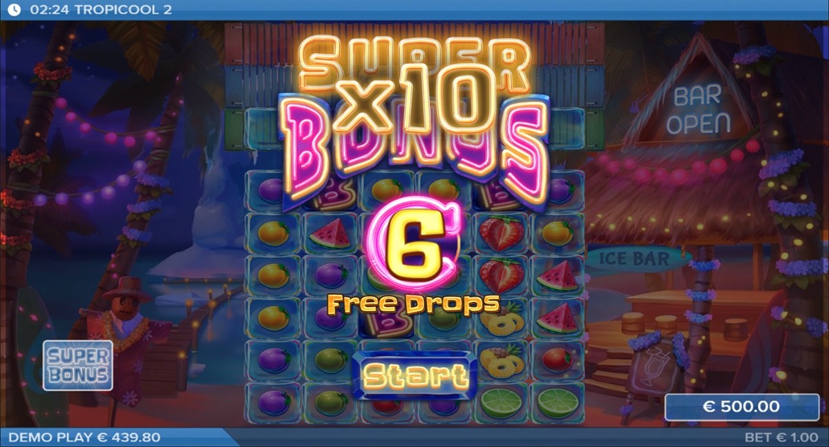 Tropicool 2 - Free Drops bonus round