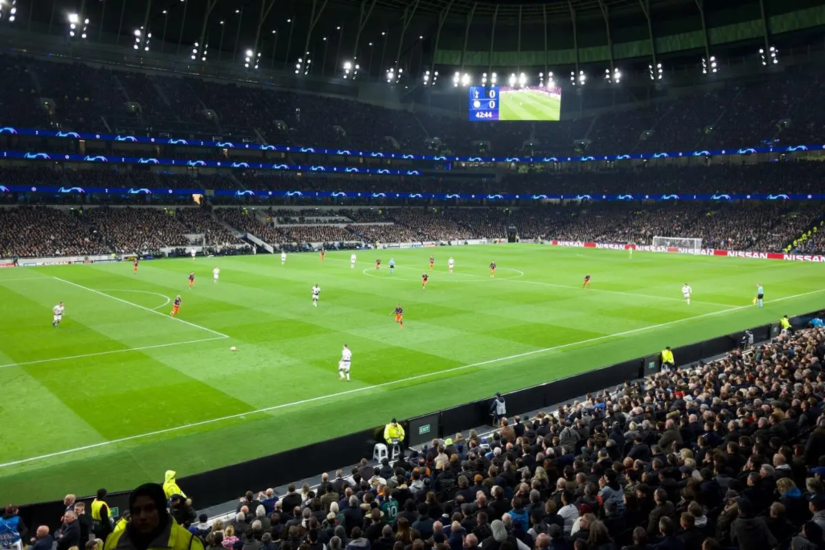 A stadium and Premier League