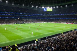 A stadium and Premier League