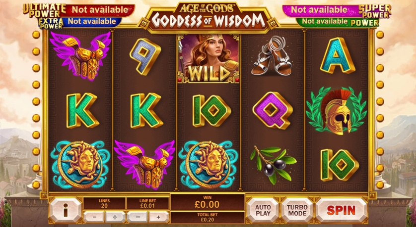 Age of the Gods: Goddes of Wisdom Free Play in Demo Mode