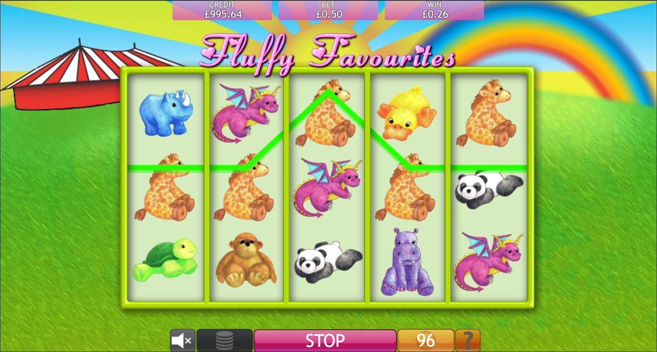 Fluffy Favourites slot win