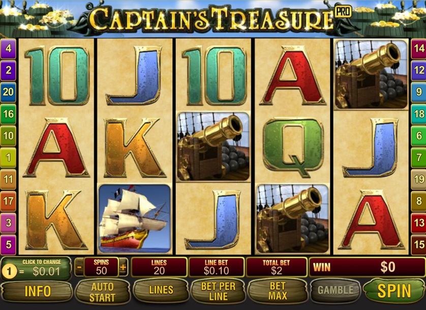 Jogar Captain S Treasure no modo demo