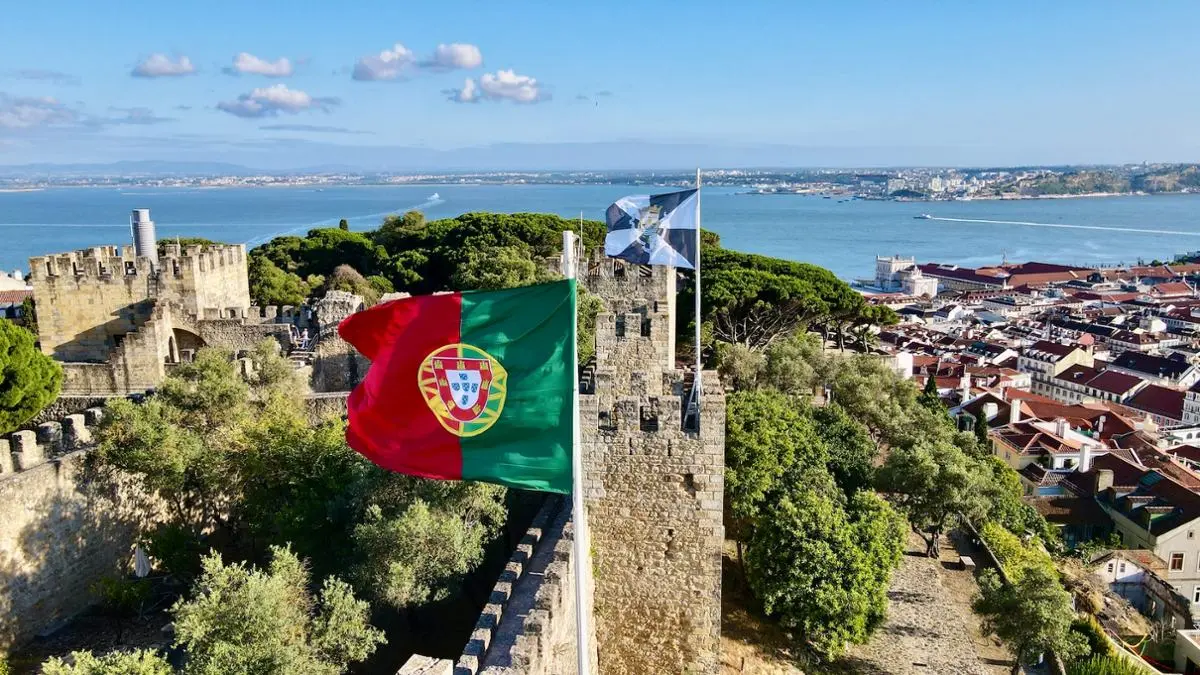 Portugal's national flag.