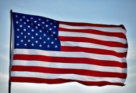 American flag.