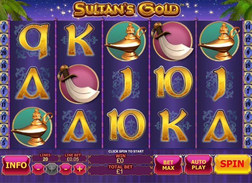 Play Free Sultan's Gold Game
