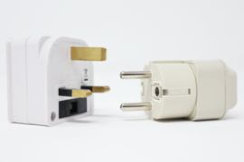 A cord pulled out of a plug.