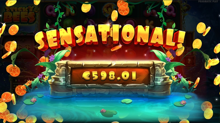 Sticky Bees slot big win