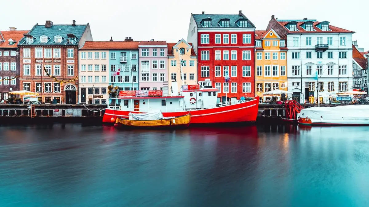 Denmark boats and waterfront.