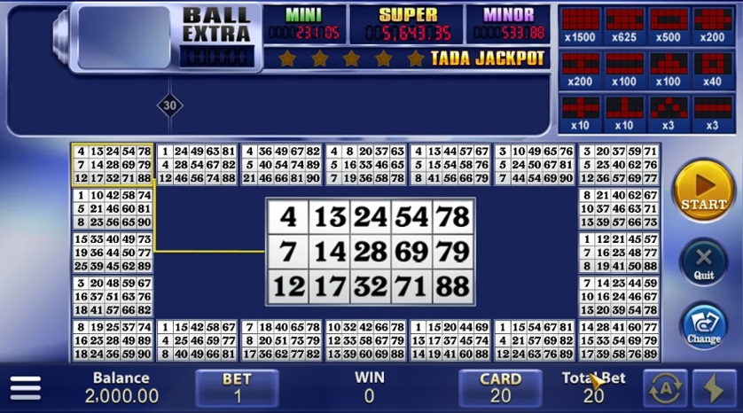Bingo con jackpot en aumento