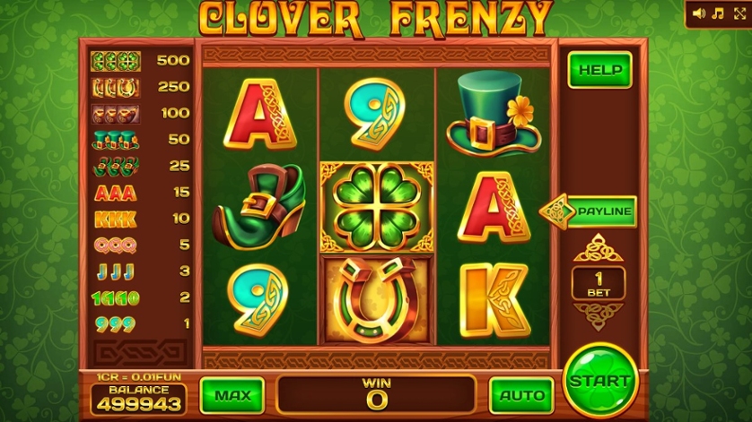 Clover Frenzy Respin slot