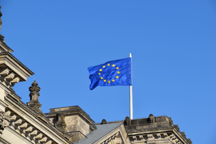 european-flag-on-a-pole