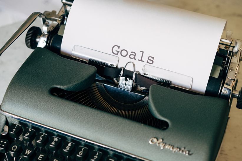 word-goals-written-on-a-typewriter