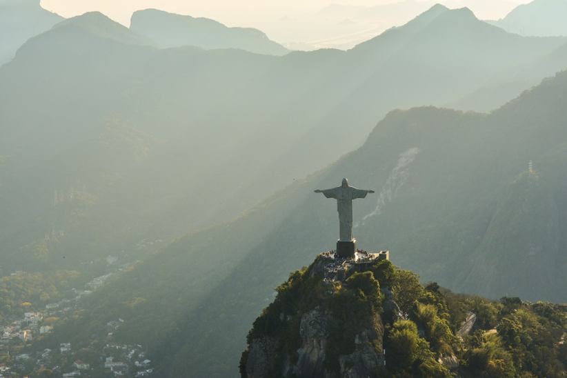 Brazil's Rio de Janeiro famous statue.