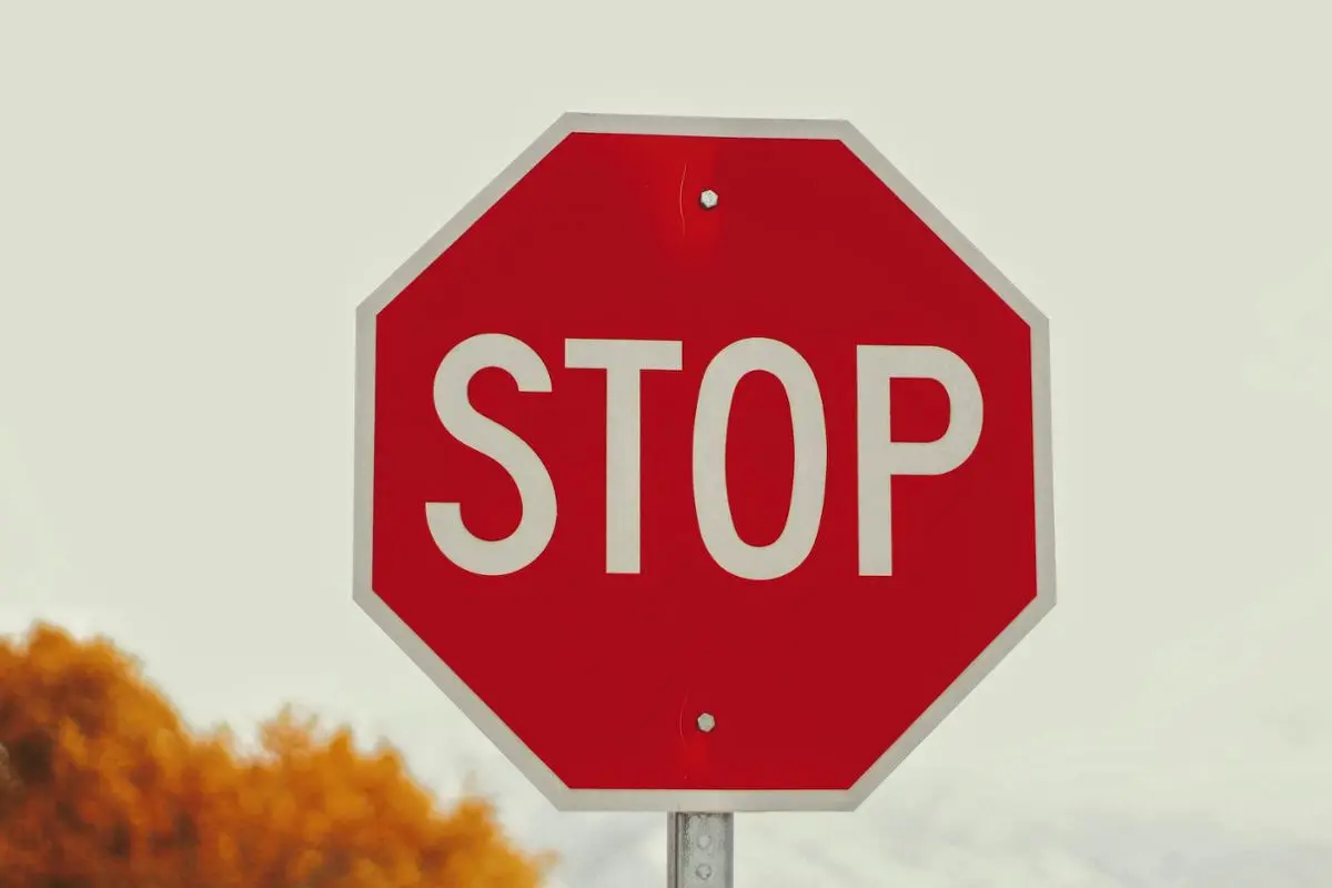 A Stop sign.