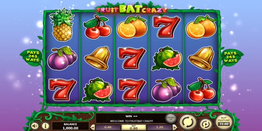 Fruit Bat Crazy Slot - Free Play and Reviews