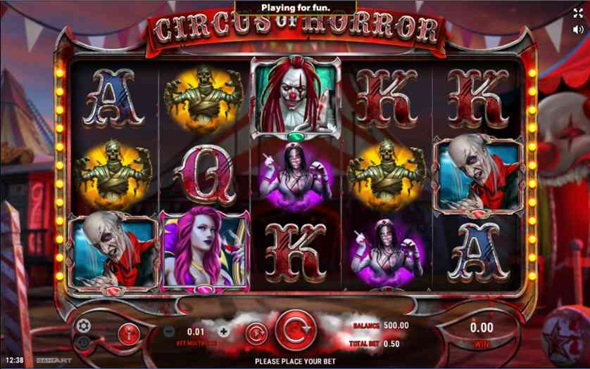 Circus Of Horror Free Play In Demo Mode And Game Review