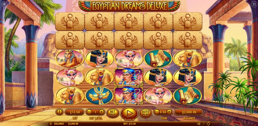 Egyptian Dreams Deluxe Free Play in Demo Mode and Game Review