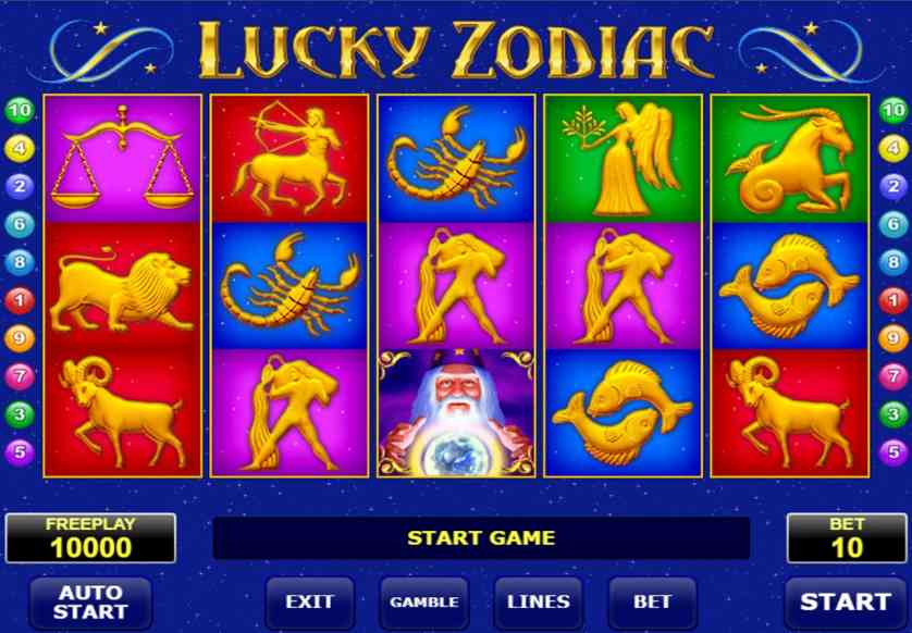 Play Lucky Zodiac Slot Free in No Download Demo Mode