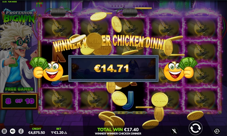 Winner Winner Chicken Dinner win