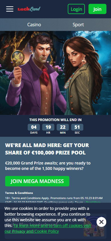 luckland_casino_promotions_mobile