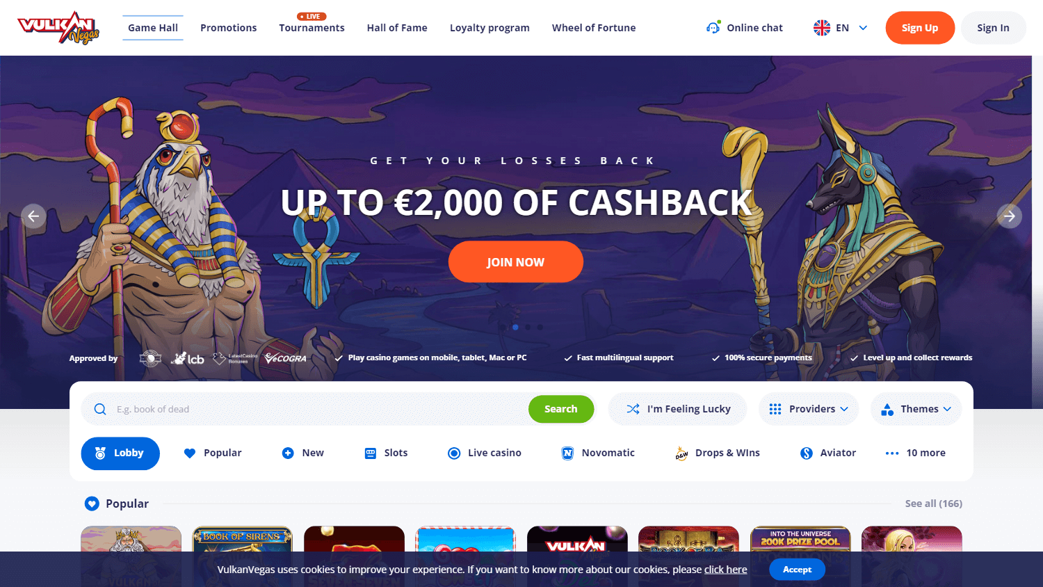 vulkan_vegas_casino_homepage_desktop