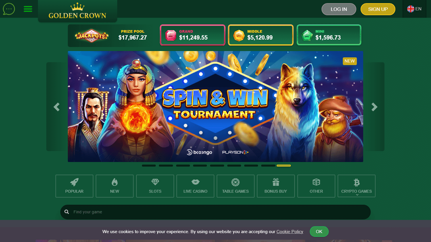 golden_crown_casino_homepage_desktop