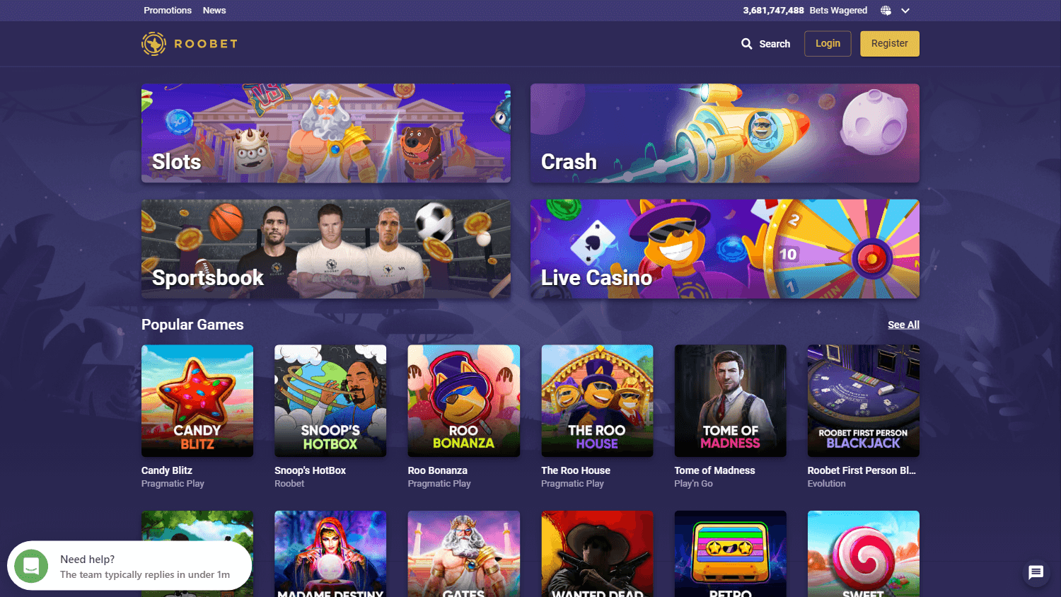 roobet_casino_homepage_desktop