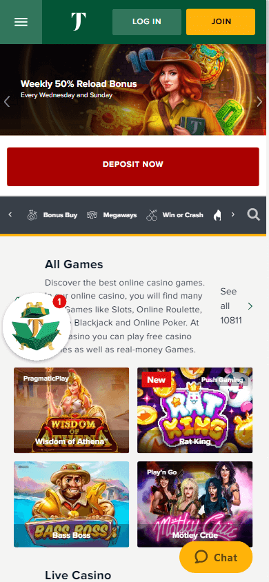 tusk_casino_homepage_mobile