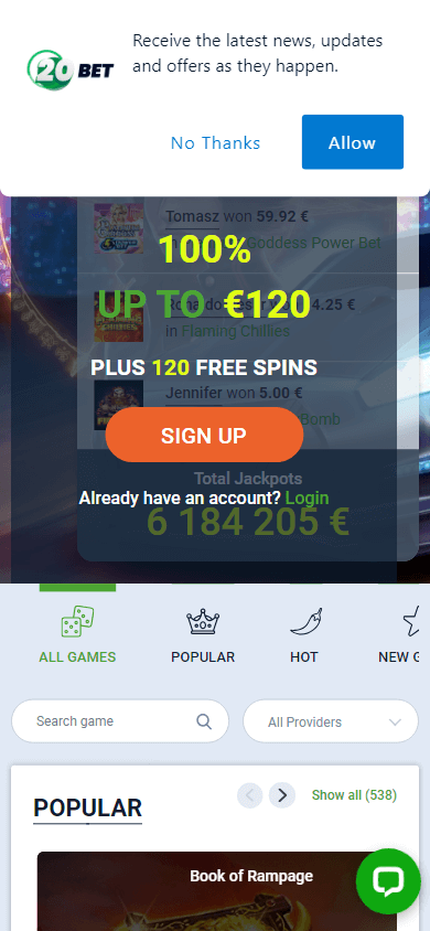 20bet_casino_homepage_mobile