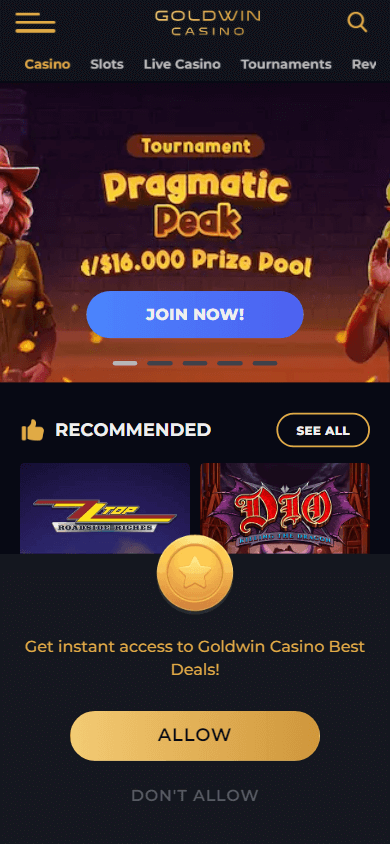 goldwin_casino_homepage_mobile