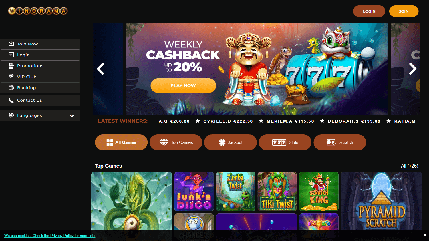 winorama_casino_homepage_desktop