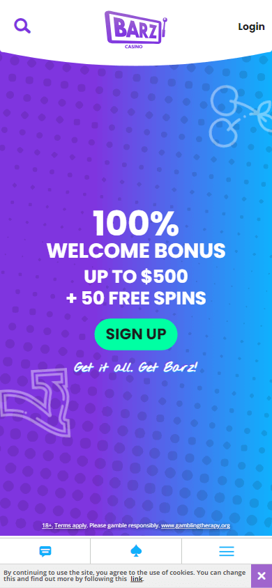 barz_casino_homepage_mobile