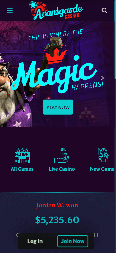 avantgarde_casino_homepage_mobile
