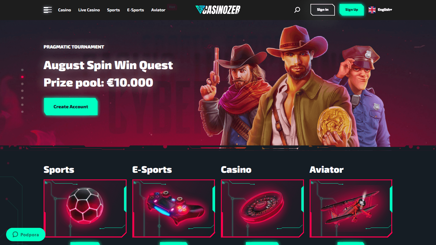 casinozer_homepage_desktop